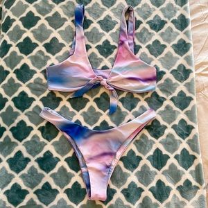 Tie-dye bikini set